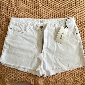 Ba&sh Cluego White Jean Shorts (size M/6-8)